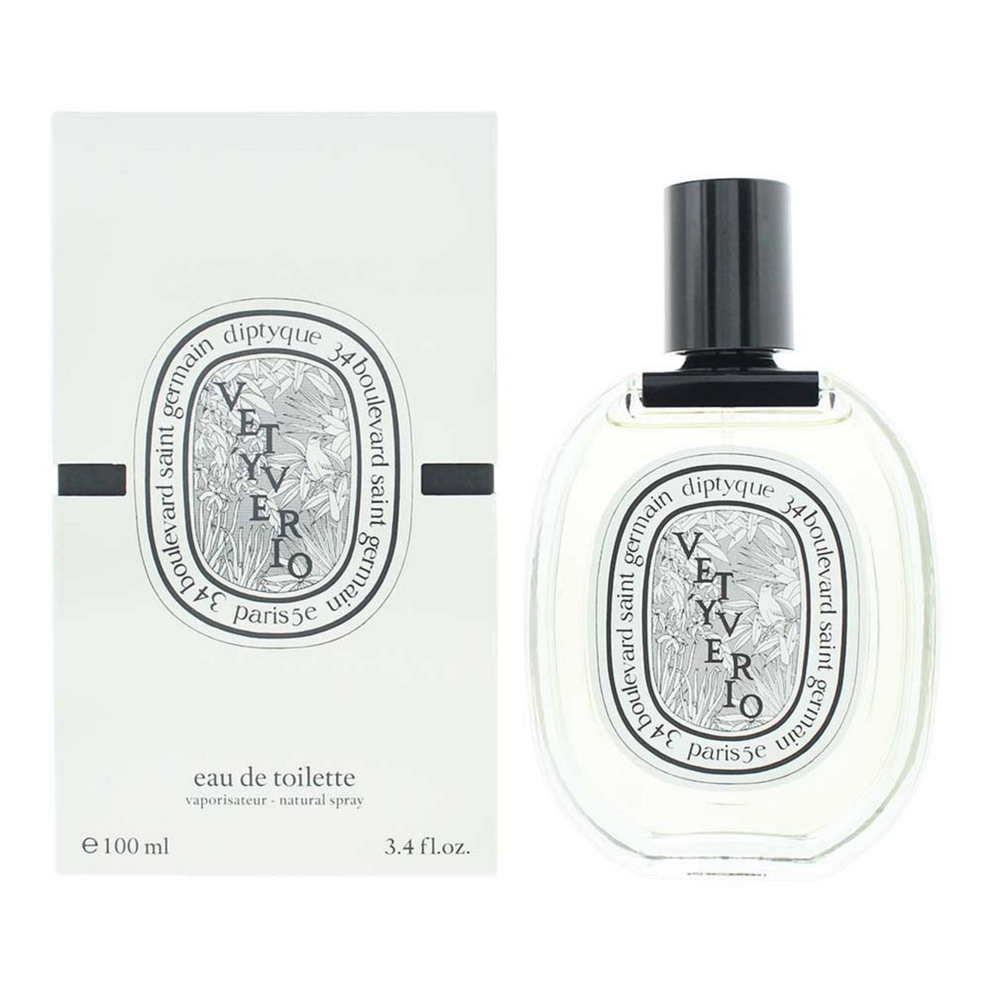 Diptyque Vetyverio Eau de Toilette 100 ml parfymflaska
