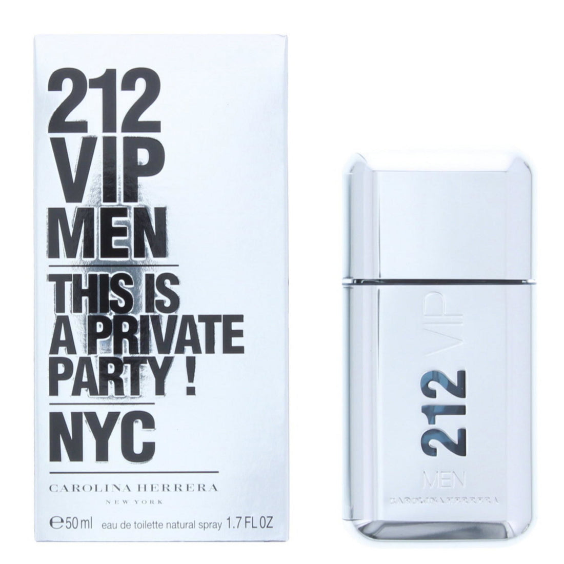 Carolina Herrera 212 VIP Men Eau de Toilette 50 ml parfymflaska