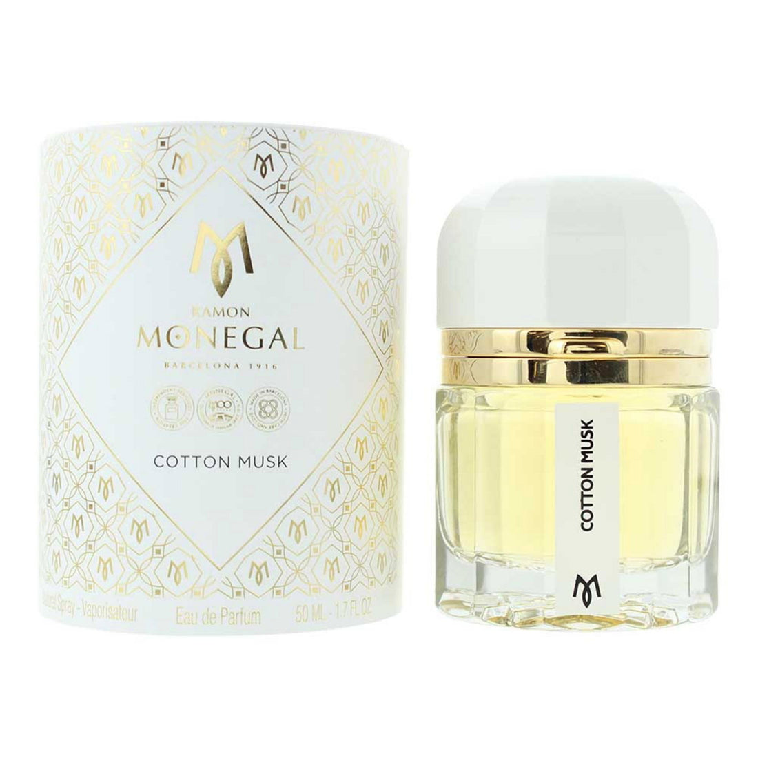 Ramon Monegal Cotton Musk Eau de Parfum 50 ml parfymflaska
