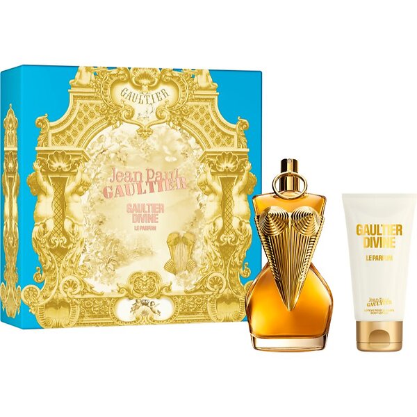 Jean Paul Gaultier Gaultier Divine Le Parfum Presentset (Eau de Parfum Intense 100 ml + Kroppslotion 75 ml) parfymflaska