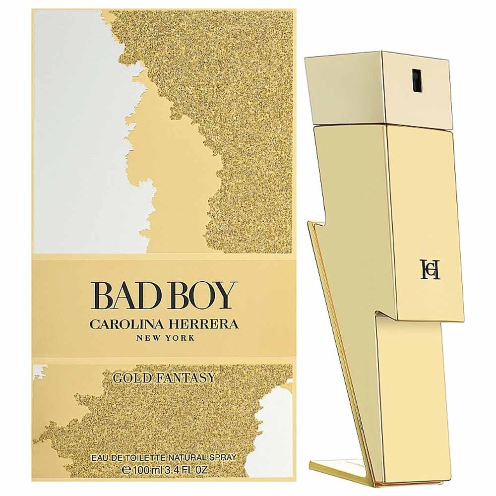 Carolina Herrera Bad Boy Gold Fantasy Limited Edition Eau de Toilette 100 ml parfymflaska