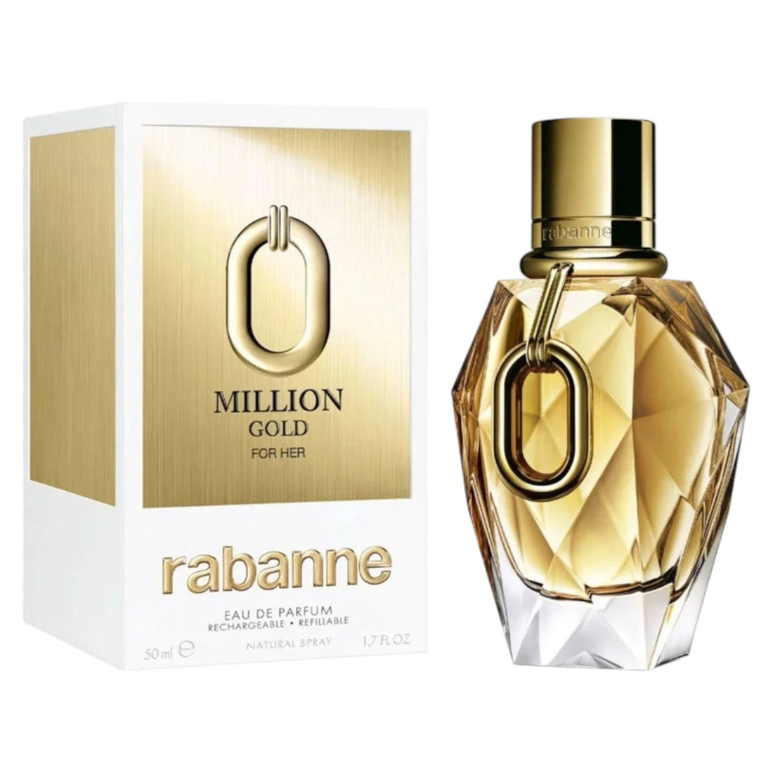 Paco Rabanne Million Gold Eau de Parfum 50 ml (Påfyllningsbar)