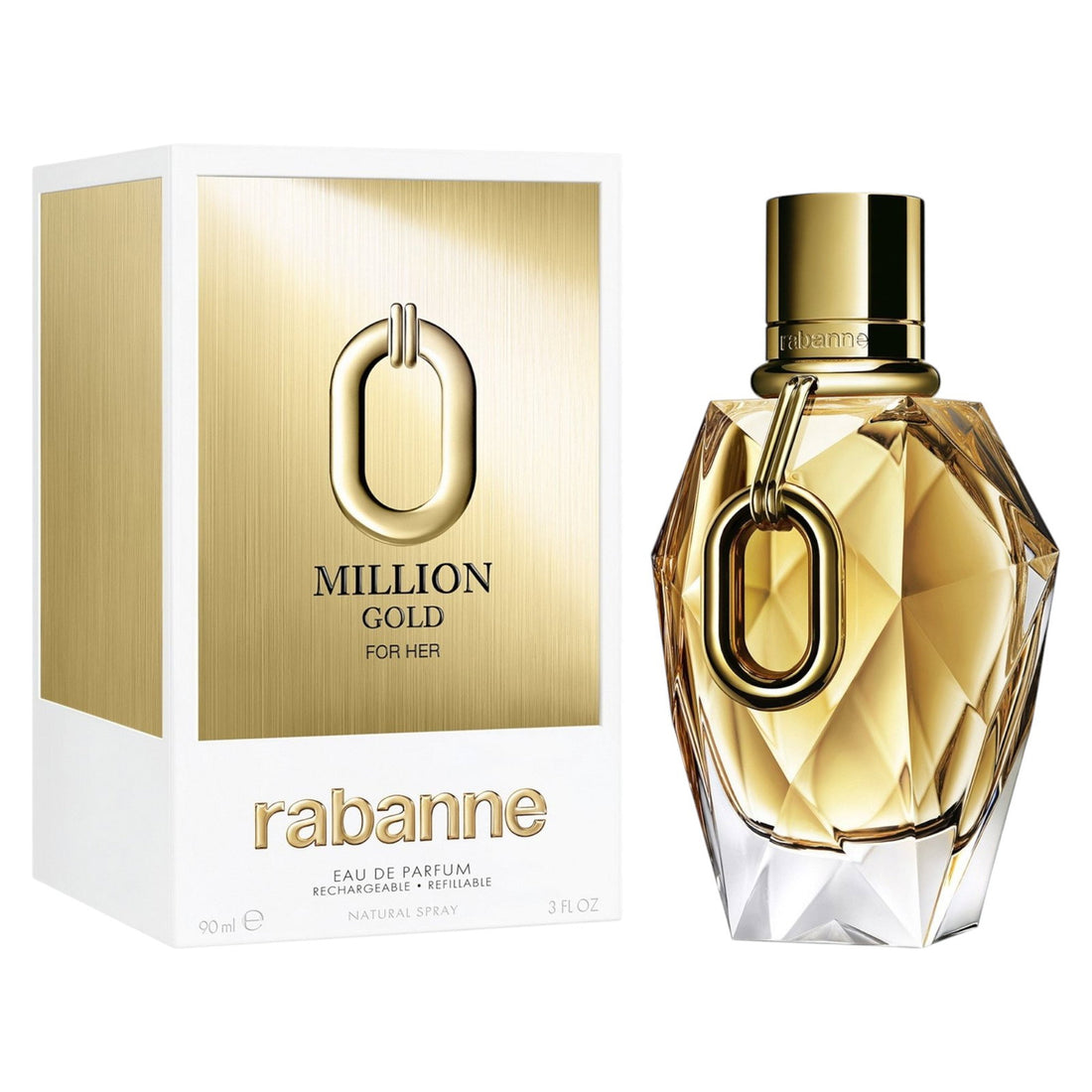 Paco Rabanne Million Gold Eau de Parfum 90 ml (Påfyllningsbar)
