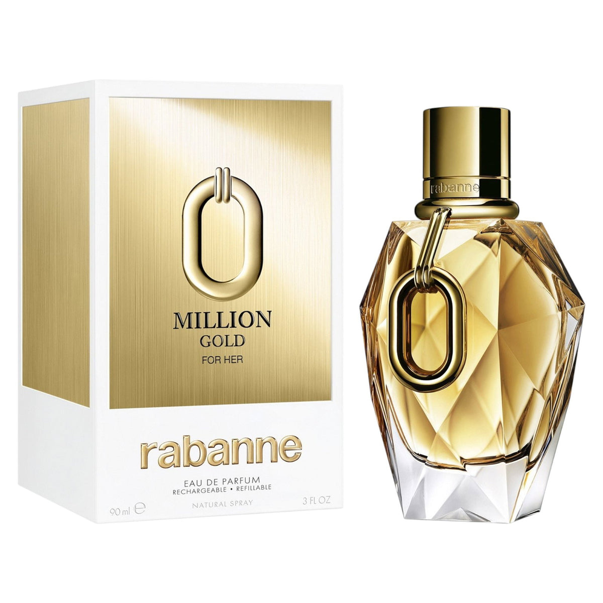 Paco Rabanne Million Gold Eau de Parfum 90 ml (Påfyllningsbar)