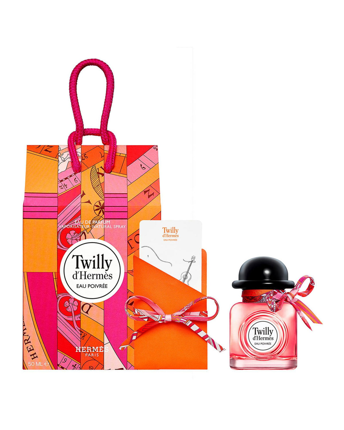 Set Hermes: Twilly d'Hermes Eau Poivree, Eau De Parfum, For Women, 50 ml + Twilly d'Hermes Eau Poivree Scarves & Wraps