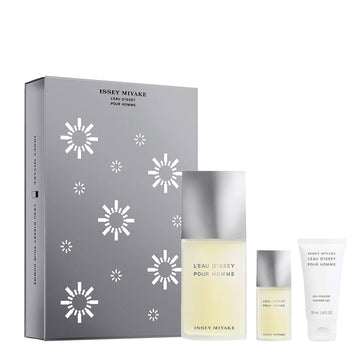 Issey Miyake L'Eau d'Issey Pour Homme Presentset - Eau de Toilette 125 ml + 15 ml + Duschgel 50 ml parfymflaska